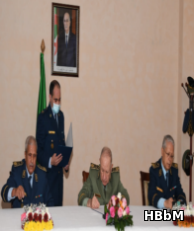 السيد الفريق السعيد شنڨريحة، رئيس أركان الجيش الوطني الشعبي يشرف على التنصيب الرسمي للقائد الجديد لقوات الدفاع الجوي عن الإقليم